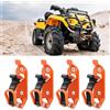 JJWNMLL porta benna per portapacchi 4 Pezzi Portabenna arancione accessori offroad staffe di montaggio a parete Kit di montaggio a morsetto per barche portapacchi