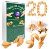 D&D Fun Cookies Biscotti della Fortuna 20 pezzi | Biscotto magico per gli ospiti | Biscotti della fortuna cinesi | Biscotti confezionati singolarmente | Biscotti regalo | Fortune Cookies