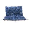 AMBIENTE HOME Cuscino per Pallet con Schienale, Stampa 3D, Supporto per europallet, Supporto Reversibile, Blu, 120 x 140 x 10 cm
