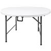 HomeLux 710091 Tavolo Pieghevole in Resina, Rotondo, 120 cm, Altezza 74 cm, Multicolore