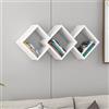Hanah Home Galaxy, melammina, Bianco, Taglia Unica