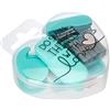 Legami - Mini Set di Cancelleria, 6 Accessori in Formato Mini: Forbici, Gomma, Segnapagina, Nastro Adesivo con Dispenser, Cucitrice e Punti Metallici, 7x10,5 cm, Pratica scatola da trasportare