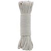 Jukway Corda in Cotone Naturale 3mm, Corda Intrecciata Rotonda 20m/65piedi con Anima, Filo macramè Multifunzione per Cucire, Impacchettare, Decorazioni Fai-da-Te, Artigianato - Bianco Grezzo (20M)