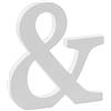Libetui,Lettera in legno con simbolo dell'et, decorazione per la casa, matrimonio, soggiorno, camera dei bambini, decorazione per compleanno, festa, caffè, colore bianco, autoportante, verniciabile