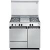 De'Longhi DeLonghi SGGX 854 N Range cooker Piano cottura a gas A Acciaio inossidabile cucina Piano cottura - Forni e fornelli (Piano cottura, Acciaio inossidabile, pulsanti, Manopola, Frontale, Piano cottura a