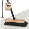Hausfelder Scopa da camera con manico 30 cm, scopa interni in legno, scopa da stube fine e morbida