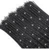TOAOB THE ONE AND ONLY BABY TOAOB 100 Pezzi Scovolini Ciniglia Glitter per Lavoretti Nero Steli Filo Pipe Cleaner Bastoncini 30cm per Fai da Te Decorativi Artigianato Halloween Natale Decorazion