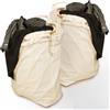 Naturstube® Sacco per bucato con manico [EXTRA Comfort] Set da 2, 67x87 cm grandi sacchetti per bucato da viaggio, 100% cotone [Certificato Öko-Tex], grande sacco per bucato, Laundry Bag, sacco per