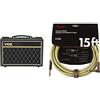 Vox Pathfinder 10B 10W 1X6,5 & Fender Cavo Deluxe Series, 4,5 M, Tweed Angled