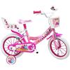 Denver Flowers - Bicicletta Bambina, Rosa, Fuxia, misura 14