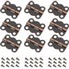 eMagTech 50 cerniere a farfalla vintage retrò per scatole con 200 viti di ricambio per mobili, armadi, cassetti, porte, cerniere per scatole di legno, 16 x 13 mm, rame antico rosso