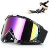 Hisdricus - Maschera da Sci Donna - Occhiali da Sci Uomo - Occhiali Motocross, Materiale TPU, Imbottitura in Schiuma Confortevole, Ideale per Sci, Snowboard e Motociclismo (Nero-Bianco)