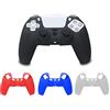 Szaerfa Custodia protettiva in silicone antiscivolo per gamepad adatta per Playstation5 Accessori compatibile per controller PS5 Cappuccio con impugnatura per pollice luminoso