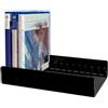 Szaerfa Acrilico Videogiochi Supporto organizzatore per PS5 Pro,Custodia per schede di gioco, scatola per schede di gioco, supporto per supporto per CD, supporto per 12 giochi. (Nero)