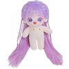 niannyyhouse Bambola di peluche da 20 cm, capelli lunghi, corpo umanoide farcito senza attributo, 20,3 cm, corpo normale, regali (a-49-con scheletro)