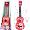 JurciCat 42cm Chitarra per Bambini e Ragazzi - Ukulele con 4 Corde Regolabili, Giocattolo Musicale per Principianti