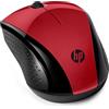 HP 220 Mouse Wireless, Tecnologia LED Blu, Sensore Ottico da 1300 DPI, 3 Pulsanti e Rotella di Scorrimento Integrata, Impugnature Pratiche e Funzionali, Ricevitore Nano Incluso, Design Moderno, Rosso