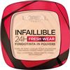 L'Oreal Paris L'Oréal Paris Fondotinta in Polvere Fresh Wear 24H, Formula A Lunga Tenuta, Alta Coprenza Matte e Pelle Opacizzata, Leggero sulla Pelle, Infaillible, Tonalità: 180 Sable Rosé/Rose Sand, 50g