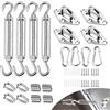 SWTYExt Kit di Fissaggio per Tenda da Sole M6 Kit di Montaggio Accessori Tende da Sole Acciaio Inox 304 Ganci per Tende da Sole Pali per Vela Ombreggiante per Tenda da Giardino Quadrata e Triangolare