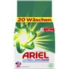 Ariel Detersivo universale a rapida dissoluzione + 1,2 kg, 20 lavaggi, eccellente rimozione delle macchie