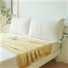 HNBCYRND Copri Testiera Letto Matrimoniale Singolo Imbottita, Cuscini da Lettura Copri Testata Copripiumino Rimovibile E Lavabile, Anti-collisione Addensato Grandi per Testata(90x48x10cm,White)