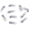 cyclingcolors 10x Cursore Cerniera Ricambio Kit di Riparazione per Cerniera Testa N°3 Cursori per Vestiti Borse Giacche Borse Valigie Jeans, grigio blu