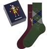 Burlington X-Mas Gift Box M SO cotone fantasia confezione di 2 paia, Calzini Uomo, Multicolore (Sortiment 0020), 40-46