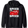 Disney Pixar Cars McQueen SPEED I Am SPEED Felpa con Cappuccio