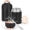 ZWOOS Termos per Alimenti 850 ml, Contenitore Termico per Alimenti Caldi con Maniglia, Portavivande Termico Acciaio Inossidabile con Cucchiaio, per Zuppa, Pasta