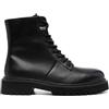 Blauer USA ANFIBIO UOMO NERO F4BUXTON04/LEA PELLE FONDO MICRO EXTRALIGHTCHIUSURA LACCIO E ZIP