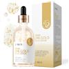LAIKOU Essenza per il Viso, Siero Viso Idratante, 100ml Siero Viso Idratante e Illuminante, Siero Viso Antirughe, per Tutti i Tipi di Pelle Antirughe Idratante e Rassodante (100ml, 24k gold)