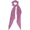 styleBREAKER Elastico per capelli da donna plissettato con fiocco in stile retrò, elastico, per capelli scrunchie, fascia per capelli 04027014, colore: malva