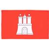 AZ FLAG Bandiera Amburgo 90x60 cm Di Amburgo Poliestere 100D 2 Occhielli | Uso interno ed esterno bandiera decorativa Hamburg doppie cuciture e bordi rinforzati con occhielli metallici
