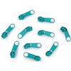 cyclingcolors 10x Cursore Cerniera Ricambio Kit di Riparazione per Cerniera Testa N°3 Cursori per Vestiti Borse Giacche Borse Valigie Jeans, blu turchese