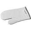 FACKELMANN 14298 - Guanto da forno, in cotone, colore: Bianco/Grigio