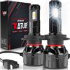 KATUR lampadina LED 120W 30000LM, 700% Luminosità Plug And Play Mini Dimensione H7 6000K Bianco Xenon, 2 Lampadine H7 Abbagliante o Anabbagliante