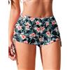 AI'MAGE Pantaloncini da Bagno da Donna Stampa Floreale - Costume Bagno con Protezione Pantaloncini da Surf Corti e Larghi per la Spiaggia Surf Beach XXL