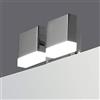 kalb Material für Möbel Lampada a LED da bagno Luce da bagno Lampada per specchio Illuminazione per specchio Lampada per armadi Lampada a sospensione, luce: a 2 fiamme