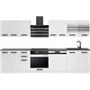 B BELINI GROUP BELINI | Angolo cottura Lucy - Mobili da cucina 300 cm | Cucina completa senza elettrodomestici con pensili e armadietti | Con controsoffitti | Bianco opaco