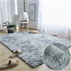 Tinyboy-hbq Tappeti Salotto Shaggy Tappeto a Pelo Lungo Tappeto Peloso Soggiorno Salotto Moderno Cameretta Tappeti Pelosi Camera da Letto Morbido Tappetino Antiscivolo Morbido Soffice Grigio bianco,circa160*230cm
