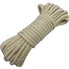 Jukway Corda in Cotone Naturale 4mm, Corda Intrecciata Rotonda 10m/32piedi con Anima, Filo macramè Multifunzione per Cucire, Impacchettare, Decorazioni Fai-da-Te, Artigianato - Bianco Grezzo (10M)