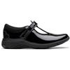 Clarks Relda Gem K. Childrens Black Pat, 9.5