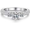 jiamiaoi Anello Donna Anelli Donna Argento 925, Anelli Fidanzamento Promise Ring Engagement Ring 5