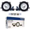 GK SOUND KIT SET PER ALPINE SXE-1350S sistema a 2 vie da 13,00 cm 130 mm 5 altoparlanti diffusori grigi da 40 watt rms e 250 watt max impedenza 4 ohm, a coppia + 5 sticker omaggio