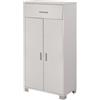 Sarmog Mobile 2 ante e 1 cassetto bianco, 63x124x34 cm
