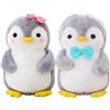 Aurasky Peluche Pinguino Bambola, 25cm Pinguino Peluche Giocattolo, Pinguino con Blu&Rosa Papillon Pupazzo Decorazioni Regalo per Bambini Adulti e Fans