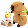 Aicerous® Capibara Peluche, Cute Peluche Capybara, Super Soft Capibara Giocattolo Peluche morbidissimi, adatto come regalo di compleanno o altri regali di festa per bambini (A)
