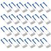 PATIKIL 46x18mm Faretto Clip Molla 24pz Diodo Emettitore Illuminazione Integrata Accessori Morsetti Protettivi per Soffitto Lampada Blu