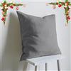 CHUFFED Federa per cuscino 80 x 80 cm - Set con 2 - Federe in lino cotone - Certificazione Oeko-Tex, grigio, chiusura con risvolta, senza cerniera