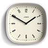 Jones Clocks® Marvel Orologio a parete | Orologio quadrato moderno retro arrotondato | 25cm | Grigio | Look di design interessante per cucina, soggiorno o ufficio